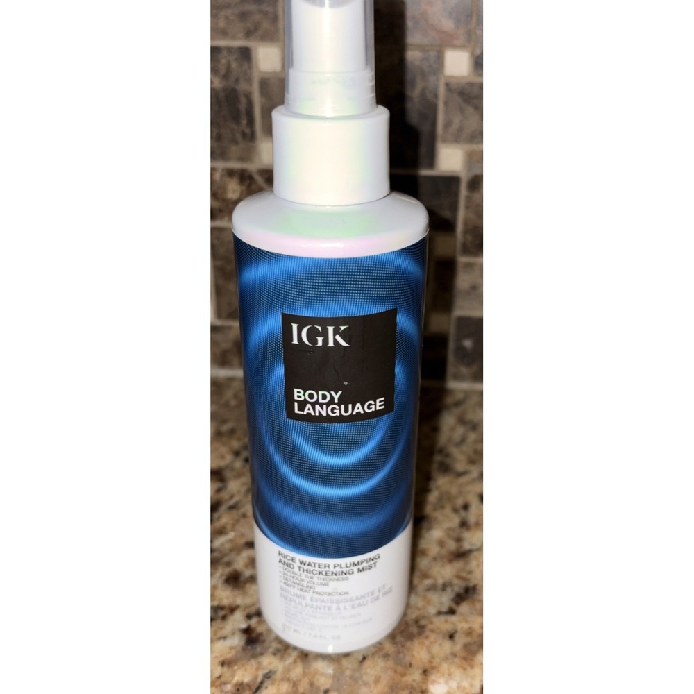 IGK‎ Body Language Rice Water Plumping Thickening Mist 7 oz Hair Treatment